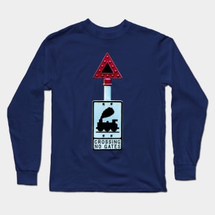 Steam train crossing Long Sleeve T-Shirt